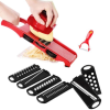 11456188711438_-65a81e2091 Овочерізка - мультислайсер Mandoline Slicer 6 in 1 · Тертка – шатківниця для овочів та фруктів з контейнером