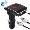13116796695889_-118bdc717b Автомобільний FM Модулятор HZ H22BT ∙ FM-трансмітер з Bluetooth від прикурювача з USB портом + Кабель USB + Кабель iPhone
