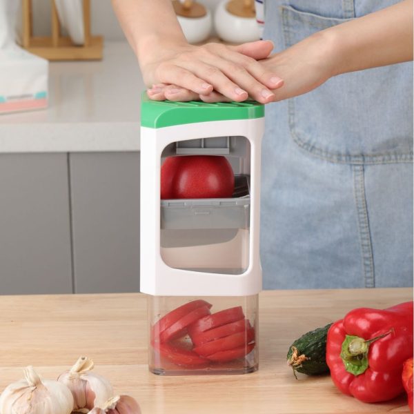 13529133974749_-413b9d826c Ручна овочерізка з контейнером Genius Nicer Dicer Кухонний слайсер - терка з насадками 7 в 1