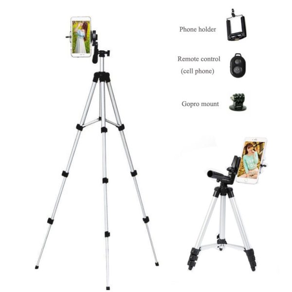 17032791252688_-0b3cf0f341 Штатив для камери Tripod TF-3110 Трипод - стійка телескопічна з тримачем смартфона