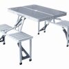 Складаний алюмінієвий стіл для пікніка зі стільцями Aluminum Picnic Table