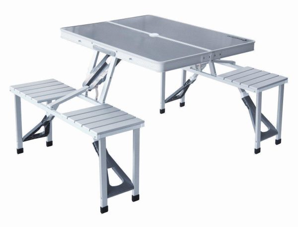 Складаний алюмінієвий стіл для пікніка зі стільцями Aluminum Picnic Table