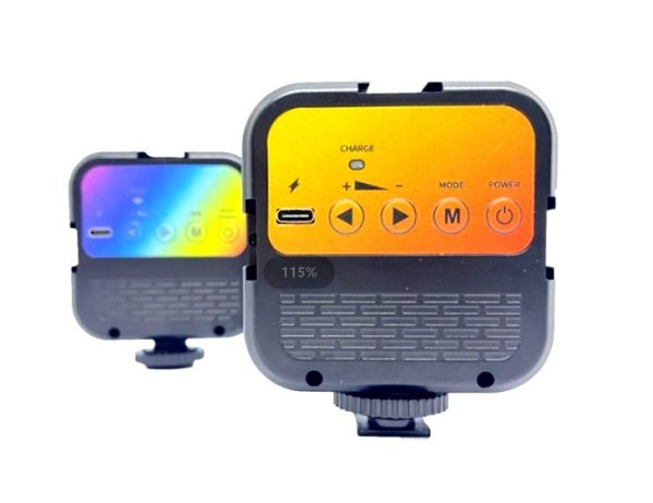 18320410886662_-9d10bbe233 Лампа LED RGB з кріпленням для телефону WR-R1 ∙ Студійне накамерне світло 3000-7000K