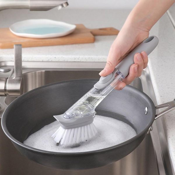 Багатофункціональна щітка Decontamination Wok Brush для миття та чищення з дозатором