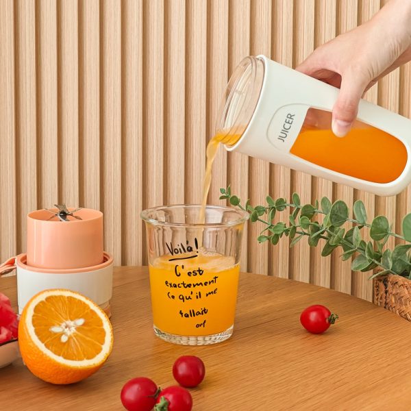 Портативный мини блендер – соковыжималка JUICER KS-FSV8 W14 с USB зарядкой, 340 мл