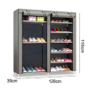 21216819466959_-1c16864845 Шафа для взуття Shoe Cabinet тканинний двосекційний органайзер з поличками