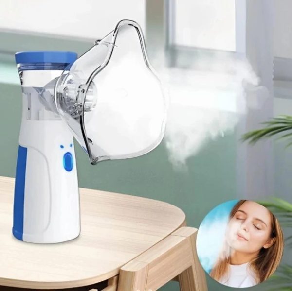 22498948732735_-33393b22a1 Портативний небулайзер Mesh Nebulizer JSL-W302 ∙ Ультразвуковий ручний інгалятор + 2 маски для домашнього використання