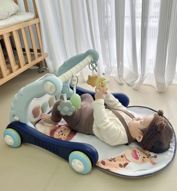 Ходунки з килимком для малюків Baby Steps з музичним центром, бізабордом, піаніно та Bluetooth підключенням + пульт ДК
