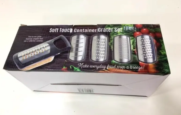 26844363444531_-f60b1383a1 Тертка для овочів 4 в 1 Soft Touch Container Grater Set ∙ Набір терок з контейнером ∙ 4 змінні насадки