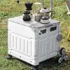 26854448447276_-446a43ec85 Візок з ручкою 41х39х33 см · Складаний пластиковий восьмиколісний кошик для продуктів