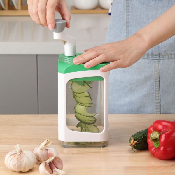27173205450815_-26f11f2492 Ручна овочерізка з контейнером Genius Nicer Dicer Кухонний слайсер - терка з насадками 7 в 1