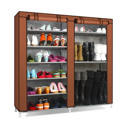 29154041730356_-84d02f55c1 Шафа для взуття Shoe Cabinet тканинний двосекційний органайзер з поличками