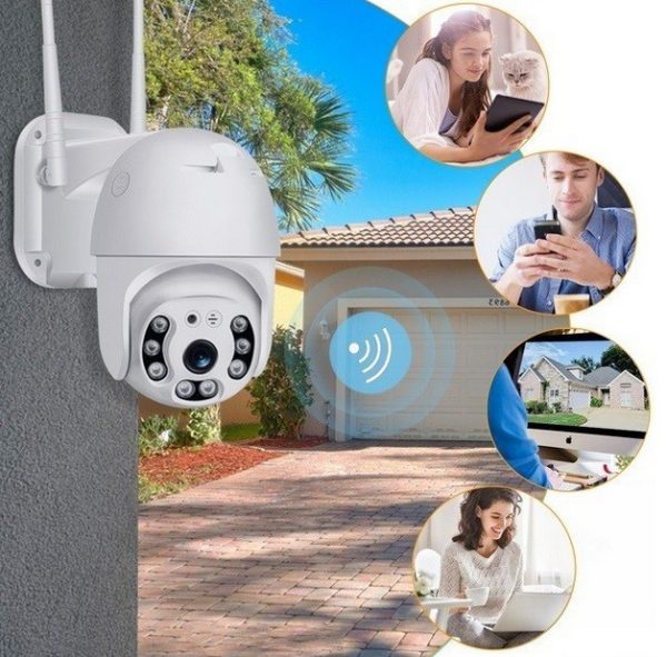 Вулична IP камера відеоспостереження CAMERA IP 360/90 WIFI 2.0mp поворотна з віддаленим доступом