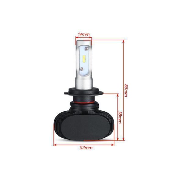 30213445933000_-eabc5ce7e7 S1-H7 Комплект LED ламп HeadLight 6000K, 4000lm ∙ Автомобільні світлодіодні вогні в авто