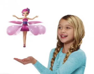 Сенсорна літаюча лялька Фея Flying Fairy, 18 см ∙ Інтерактивна іграшка для дівчаток з керуванням рукою