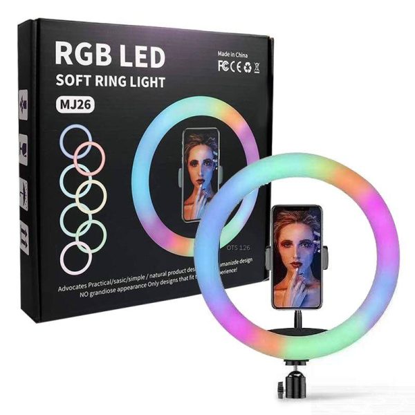 31730552389934_-2f36261a48 Кільцева RGB селфі - лампа, 26 см ∙ Селфі - кільце з пультом MJ26