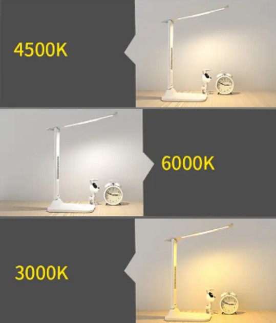 33879216523585_-0bf379ce41 Акумуляторна LED лампа 801S з годинником, календарем, термометром • Лампа настільна бездротова з дисплеєм та органайзером для ручок