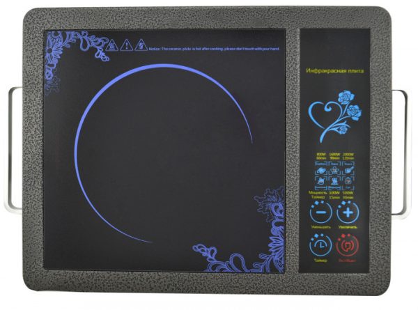 Інфрачервона плита DOMOTEC MS-5842 Настільна одноконфоркова склокерамічна плитка електроплита 2000 Вт