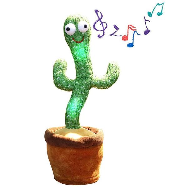 SONY DSC Музична іграшка Танцюючий співаючий кактус Dancing Cactus TikTok з підсвіткою і функцією повторення · Кактус – повторюшка USB зарядка