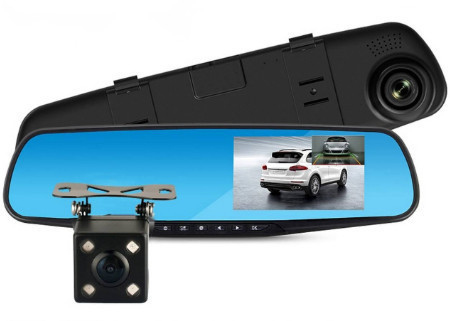 37002369933963_-1d9e124e12 Відеореєстратор - дзеркало Dvr L9000 Full HD Автомобільний реєстратор із двома камерами