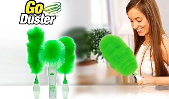 Електрощітка для професійного прибирання Go Duster Щітка - пухівка від пилу