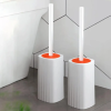 Туалетний йоржик Toilet brush з вигнутою щіткою для важкодоступних місць · Щітка чистяча для унітазу