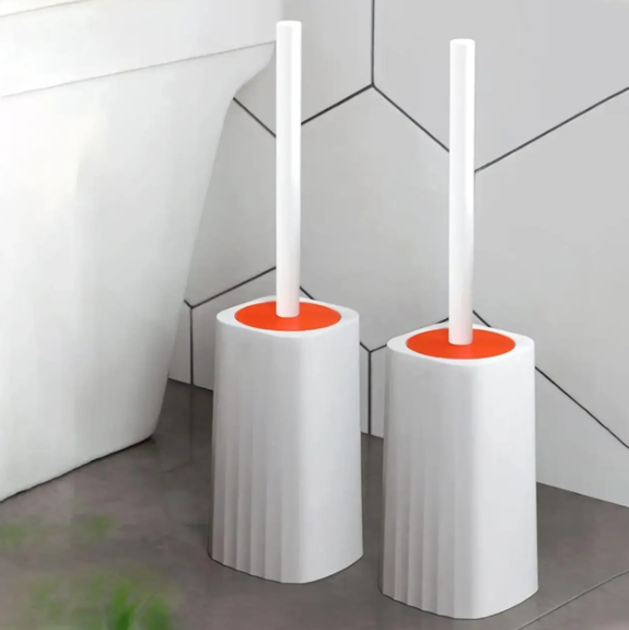 Туалетний йоржик Toilet brush з вигнутою щіткою для важкодоступних місць · Щітка чистяча для унітазу