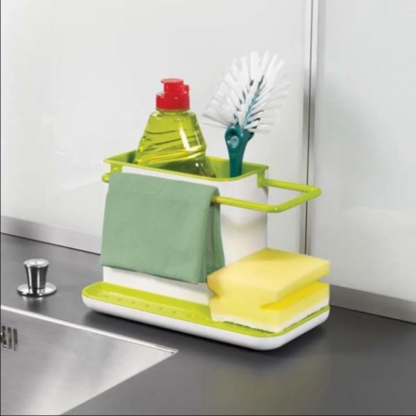 Кухонний органайзер на раковину kitchen Shelf Sink tidy, Зелений