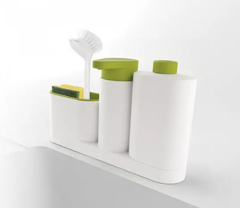Органайзер для кухні Sink Tidy Set 3 в 1 Дозатор миючих засобів + дозатор мила + тримач кухонного приладдя