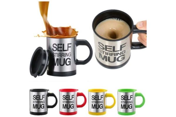 Кружка - мішалка Self Stirring Mug ∙ Чашка автоматична з пропелером, 350 мл