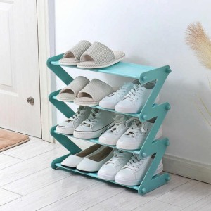 40981791842202_-9f30ce188a Полиця – органайзер для взуття Z-shaped Shoe Rack · Універсальна стійка для зберігання речей на 4 полиці