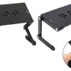 Столик - підставка для ноутбука з активним охолодженням Laptop Table T8 стіл-трансформер + 2 кулери