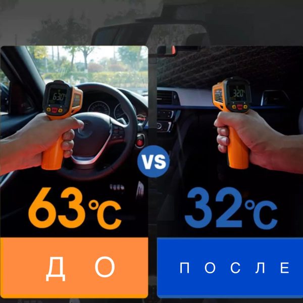 Сонцезахисна шторка – парасолька на лобове скло в авто ∙ Автомобільний козирок для захисту від сонця 79 х 145 см