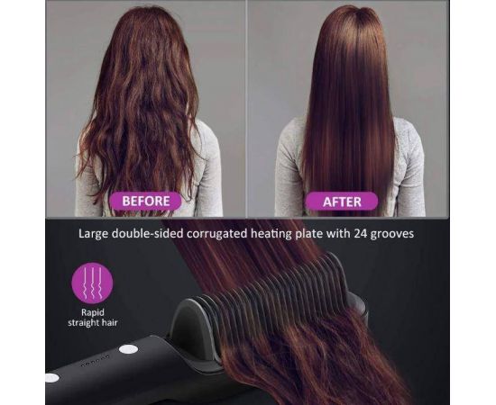 49233639111750_-5244009462 Розчіска-випрямляч Hair Straightener HQT-909 для укладання волосся з покриттям турмаліну