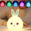 50364752851589_-74c3e51366 Дитячий світильник – нічник Зайчик LED Rabbit Soft Touch силіконовий із вбудованим акумулятором ∙ 7 режимів свічіння