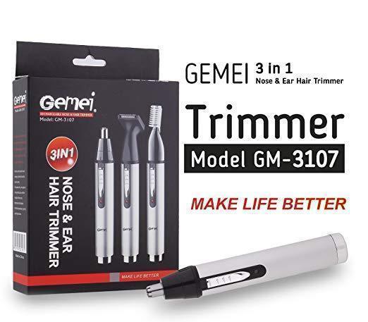 50554903631200_-4d2e360701 Тример GEMEI GM-3107 3 в 1 для бороди, брів, вух