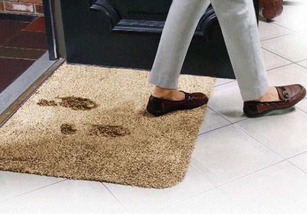 Килимок для взуття Clean Step Mat Супервбираючий придверний килимок для підлоги, 70*45см