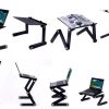 Столик - підставка для ноутбука з активним охолодженням Laptop Table T8 стіл-трансформер + 2 кулери