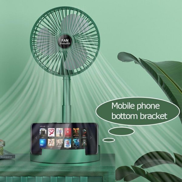 Портативний міні вентилятор для дому Telescopic Folding Fan · Складаний настільний вентилятор з USB зарядкою