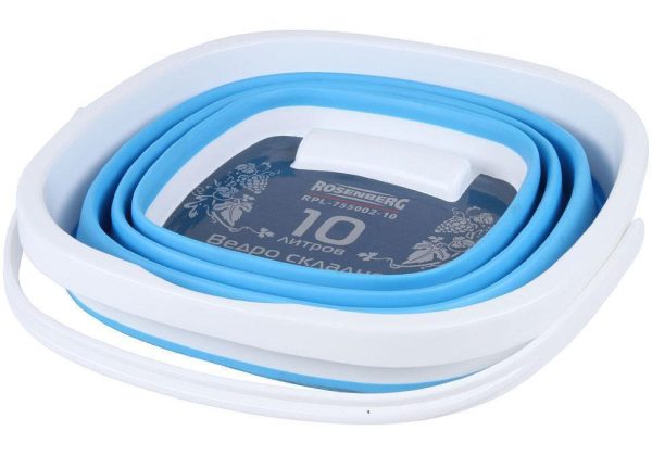 Туристичне складане відро, 10 л Collapsible Bucket Силіконове відро