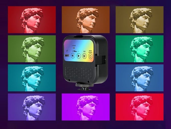 57073066056646_-58b591d859 Лампа LED RGB з кріпленням для телефону WR-R1 ∙ Студійне накамерне світло 3000-7000K