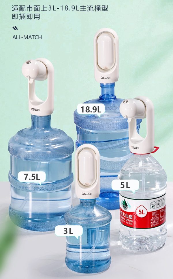 Автоматична помпа для води Suction Pump Електричний диспенсер води на сулію 3-18,9 л