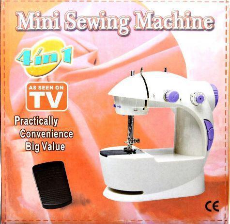 CREATOR: gd-jpeg v1.0 (using IJG JPEG v62), quality = 100 Швейна міні машинка Mini Sewing Machine SM-202A 4 в 1 портативна домашня машинка для шиття від мережі / батарей / педалі