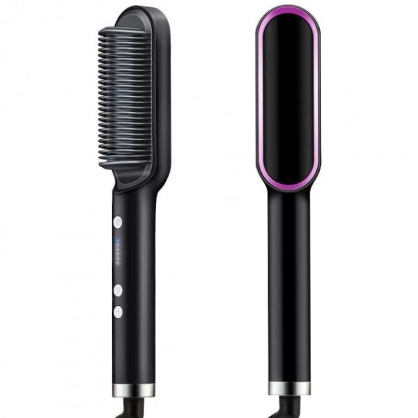 Розчіска – випрямляч Hair Straightener 909B для випрямлення волосся ∙ Праска щітка з турмаліновим покриттям ∙ 6 температурних режимів