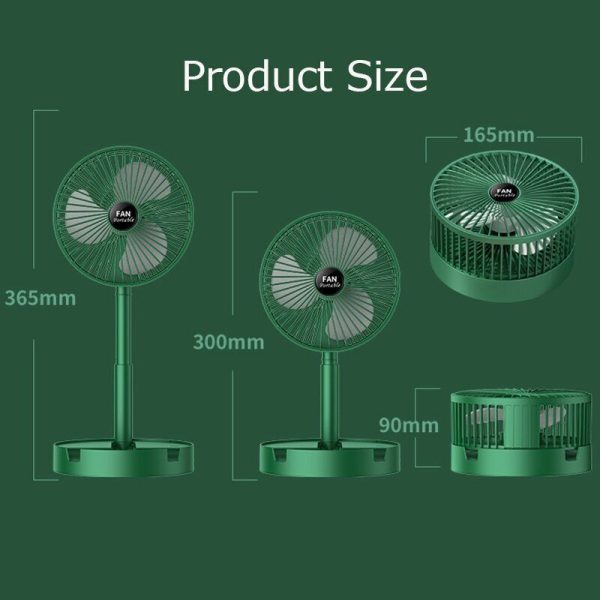 Портативний міні вентилятор для дому Telescopic Folding Fan · Складаний настільний вентилятор з USB зарядкою