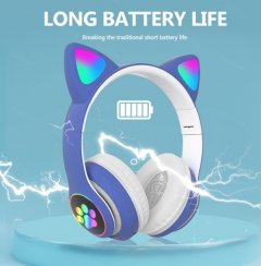 61034114732395_-2c0d581988 Дитячі бездротові навушники Bluetooth з LED котячими вушками котика Cat 28