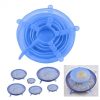 Універсальні силіконові кришки Super stretch silicone, 6 шт ∙ Набір кришок для посуду та ємностей