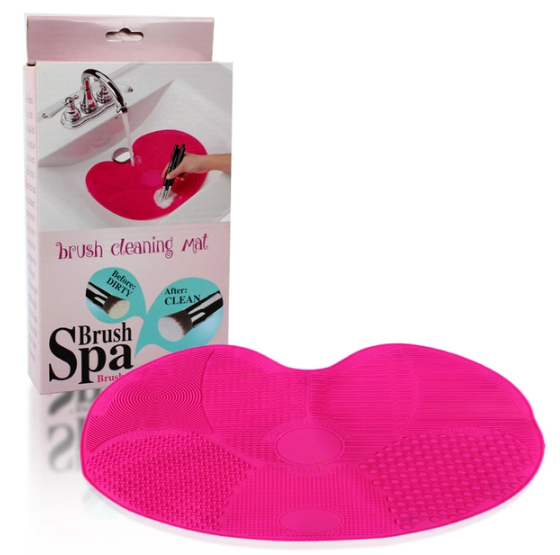 Силіконовий килимок Brush Spa для миття косметичних пензлів для макіяжу