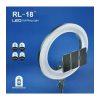 Світлодіодна кільцева LED лампа RL-18 M45 ∙ Селфі-кільце з пультом + сумка в комплекті, 45 см