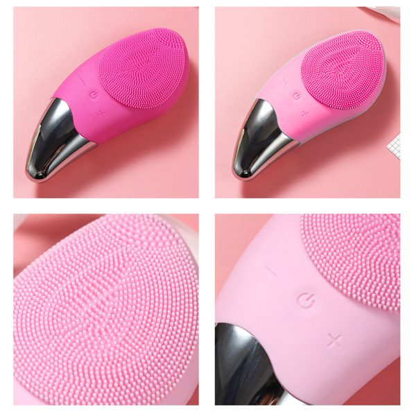 64841739900281_-eecf4c40c5 Електрична силіконова щітка Sonic Facial Brush Вібро - щіточка масажер для очищення шкіри обличчя та тіла